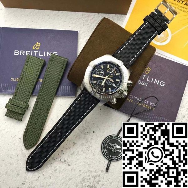 z4825853560437 9355818386b9429079e4ab9876434107 Breitling Avenger Chronograph 45 A13317101B1X2- Swiss Original Movement Най-доброто издание 1:1