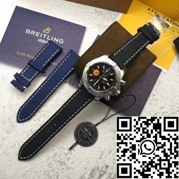 z4825854656482 6098fc4d9aacf6daa4257373b37e00d5 Breitling Avenger Chronograph 45 A133171A1B1X1- Movimento original suíço Melhor edição 1:1