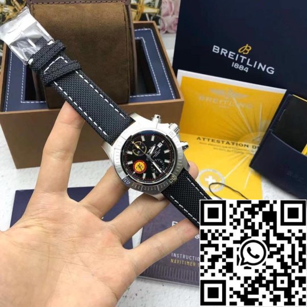 z4825854659107 bb5bea138b738d0c24fb835cb51f6fe4 Breitling Avenger Chronograph 45 A133171A1B1X1- Movimento Original Suíço Melhor Edição 1:1