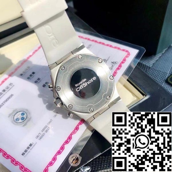 z4825858316025 649c6855faf5511afdf4d19a0d2cb155 Audemars Piguet Royal Oak Offshore Lady Staal Witte Wijzerplaat Diamant Bezel 26231ST.ZZ.D010CA.01