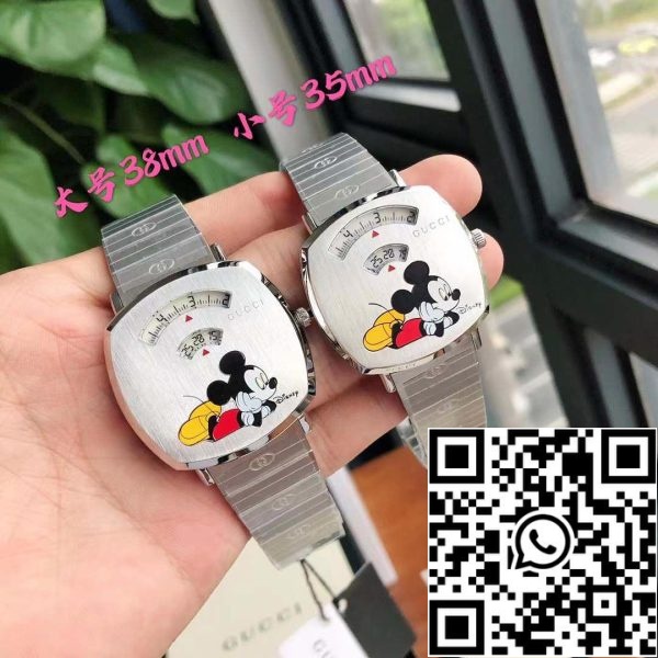 z4825858936270 42156b68e035968b90179953beadb011 1 Gucci Disney x Grip-klocka 38 mm Best 1:1 Edition - Schweiziskt originalurverk