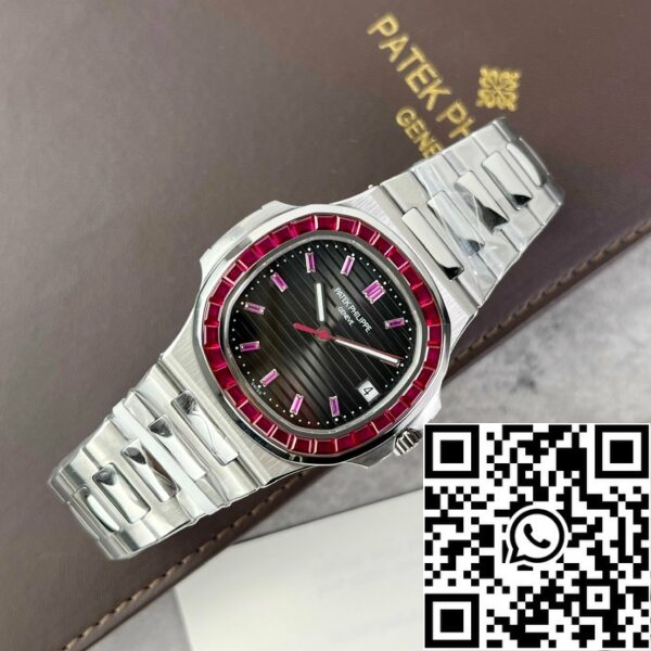 z4837249873851 39d3d7b2f6f12ea2b59dad3ded32d31a Patek Philippe Nautilus 5711/112P-001Bästa 1:1 Edition PPF Factory custom Ruby Stone