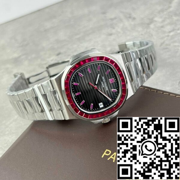 z4837249874469 60d45af230739904d182c4c9678a59ba Patek Philippe Nautilus 5711/112P-001Best 1:1 Edition PPF Factory custom Ruby Stone