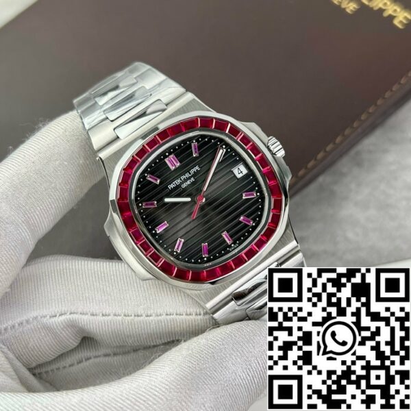 z4837249875432 1fc3f933cd1c38d4c87ea990e6cd0178 Patek Philippe Nautilus 5711/112P-001Best 1:1 Edition PPF Factory custom Ruby Stone