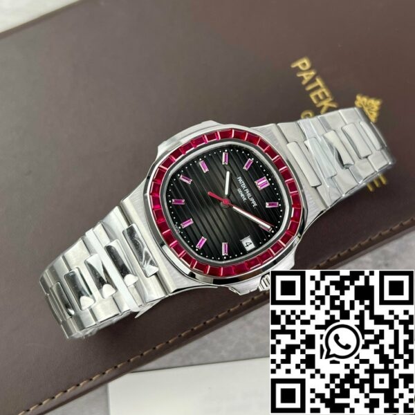 z4837249879699 f4018a5ae48d9f1a5c450f507a17d6c0 Patek Philippe Nautilus 5711/112P-001Best 1:1 Edition PPF Factory custom Ruby Stone