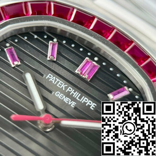 z4837249893781 9a17d555bceacdba13750dff875a9dfb Patek Philippe Nautilus 5711/112P-001Bästa 1:1 Edition PPF Factory custom Ruby Stone