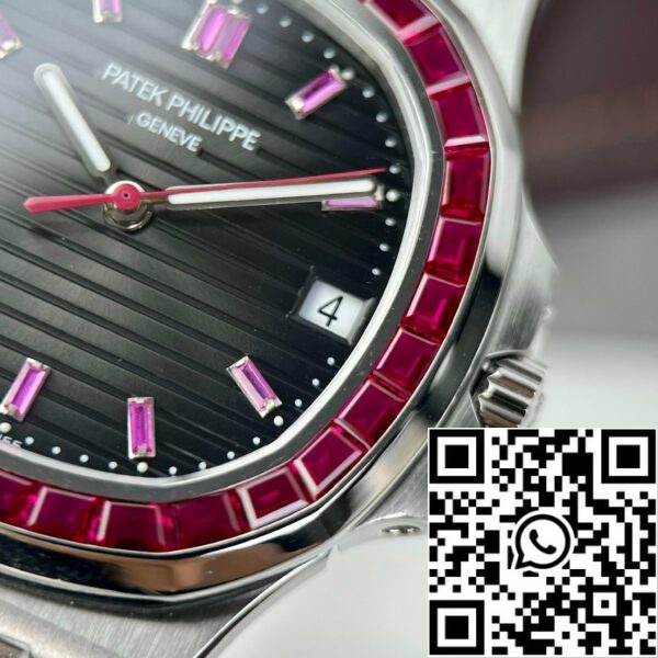 z4837249896183 1904ec7b6b63f5ac85ebf70a1eab7272 Patek Philippe Nautilus 5711/112P-001Bästa 1:1 Edition PPF Factory custom Ruby Stone