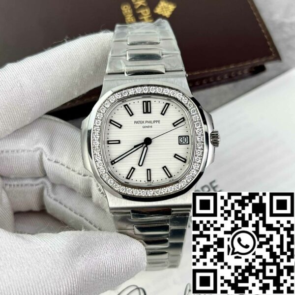 z4837250453305 e147a111ab32600dfa0b2f2acb05f213 Patek Philippe Nautilus 5711/1A-011 Best 1:1 Edition PPF Factory custom Diamanten Moissanite