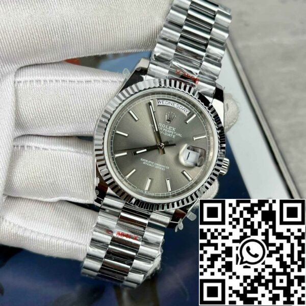 z4837253335621 26daff20b0937b6ef50769240cdf7ae1 Rolex Day-Date M228236-0013 Platynowa tarcza łupkowa Najlepsza edycja 1:1 GM Factory V2