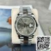 z4837253337721 d1e2b165a544c61d02c5e9a267606d85 Rolex Day-Date M228236-0013 Mostrador em ardósia platina Melhor Edição 1:1 GM Factory V2