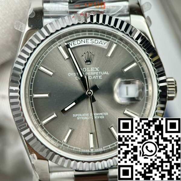 z4837253351089 326f30d3ce09a732d45b4acd524e3894 Rolex Day-Date M228236-0013 Платиновый шиферный циферблат Лучший 1:1 Edition GM Factory V2