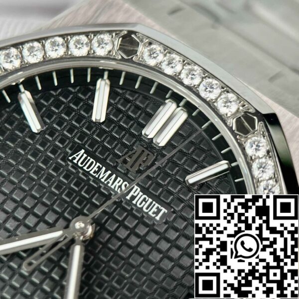 z4837255961419 34cad73ab67b858ed53318f74590ce3d Реплика Audemars Piguet Royal Oak 15400ST.OO.1220ST.01 Custom Moissanite Diamonds