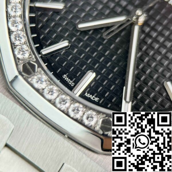 z4837255966970 a9c4a4be58278fa7490749063325c96a Replika Audemars Piguet Royal Oak 15400ST.OO.1220ST.01 Custom Moissanite Diamonds