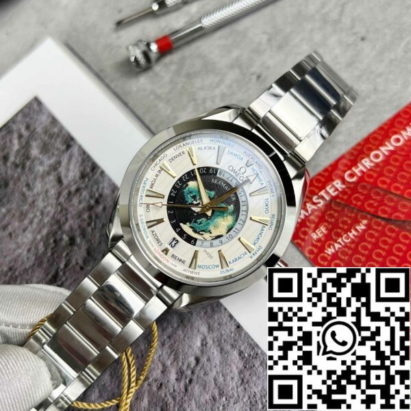 z4837258725852 daeddab107b45a677c42baa6b5cbd54c 1 Omega Seamaster 220.93.43.22.99.001 Aqua-Terra Worldtimer 43 - Bästa 1:1-utgåvan