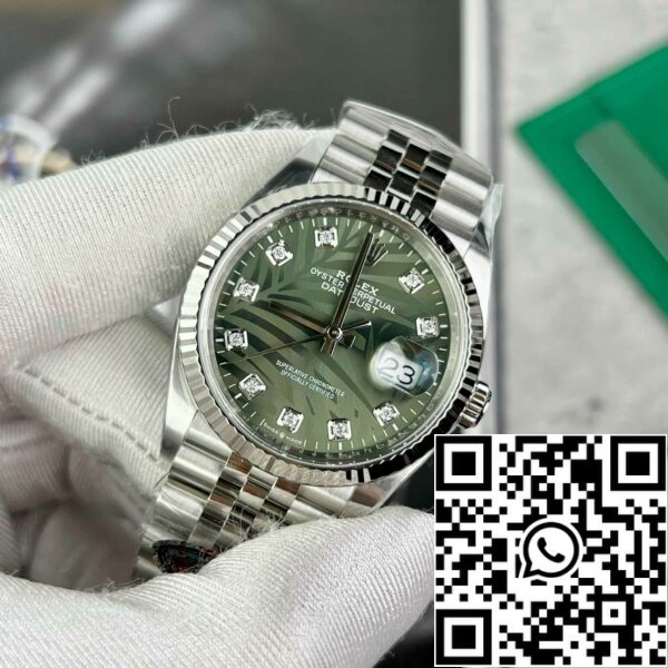 z4837260997644 a3733095e52b7bac0aafc5ed5dc119b9 Rolex Datejust M126234-0055 36MM 1: 1 Най-добро издание Чиста фабрика Зелен циферблат