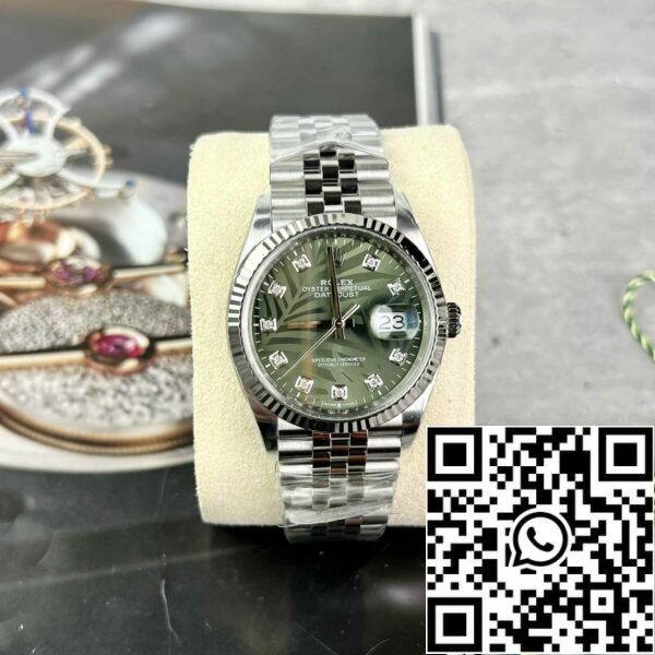 z4837261000255 bcd02d9aa22e35ac096065f807bb8d15 Rolex Datejust M126234-0055 36MM 1:1 Най-добро издание Чиста фабрика Зелен циферблат