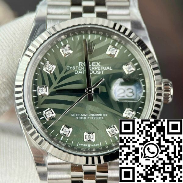 z4837261004023 b0b4840fdfd35aa548572f5bbc0cf7e8 Rolex Datejust M126234-0055 36MM 1:1 Best Edition Clean Factory Green Dial