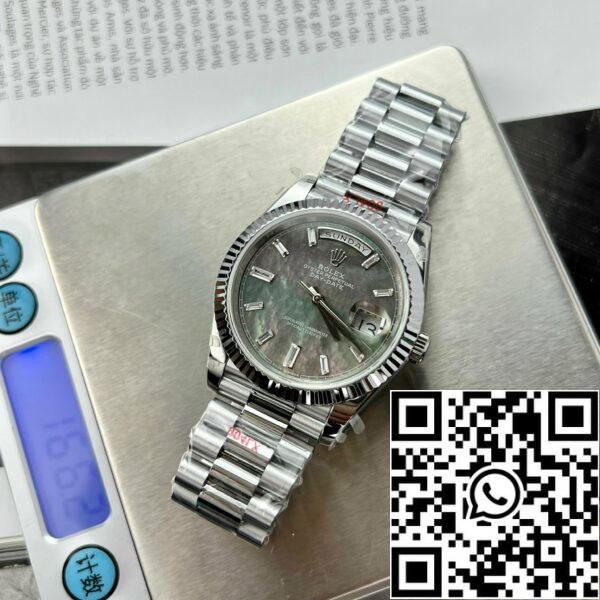 z4837265850796 330471733ccdb56aea1fc475c89ebd12 Rolex Day Date 40 228239 - Mostrador Madrepérola Melhor Edição 1:1 GM Factory V2