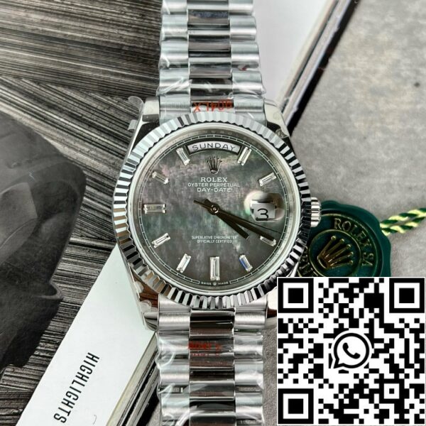 z4837265855262 b262eb8bc081f89677fcbc9f78656a2d Rolex Day Date 40 228239 - Mostrador Madrepérola Melhor Edição 1:1 GM Factory V2