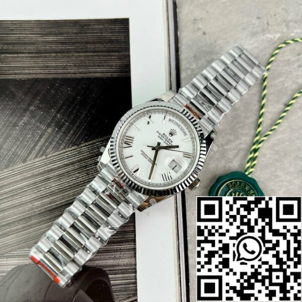 z4837267228525 c5d3dc78e14d811b59a6181e43365df6 Rolex Day Date 40mm 228238 Presidentti Valkoinen Roman Paras 1:1 Edition GM Factory V2