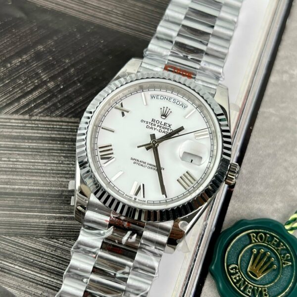 z4837267231282 f12ffea7ac6930d9b09100b98c97fc02 Rolex Day Date 40mm 228238 Presidente Blanco Romano Mejor 1:1 Edición GM Fábrica V2