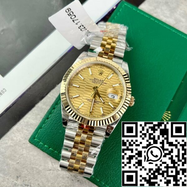 z4841895699962 ba68b223c10ac157b40c709df7349058 ff97cc68 30b2 4565 8ae6 8be1504bd38b Rolex Datejust 41 126333-0022 Melhor Edição 1:1 em Ouro 18K