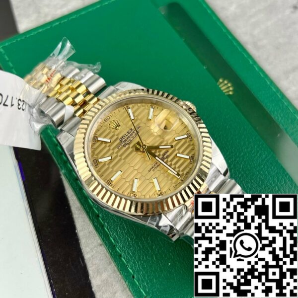 z4841895702652 90317da04bcc48aad28db76800eb1b97 2a0ad1d8 3fb6 4b0d bdfa 5bbc99300d8a Rolex Datejust 41 126333-0022 Paras 1:1 painos 18K kultaa käärittynä