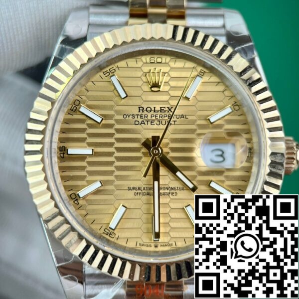 z4841895713837 1455cd2084b6dabdc1b604215386496f 77e37d96 303f 456e 979c ad9f0f30f2cc Rolex Datejust 41 126333-0022 Най-доброто 1:1 издание 18K злато в опаковка