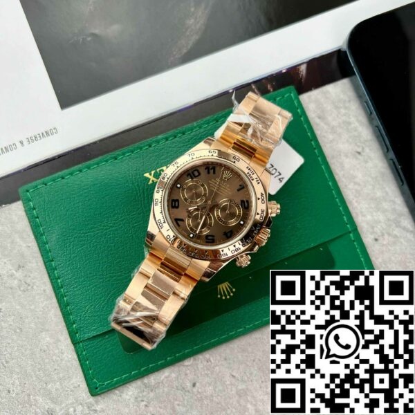 z4844774100789 f48ccb3bd08dbd2b06f4a4caef11305f 360607b0 777e 4119 bbcf acafac6f0cdb Rolex Daytona 116515 Rose Gold csokoládé arab számlap - BT Factory legjobb 1:1 kiadás