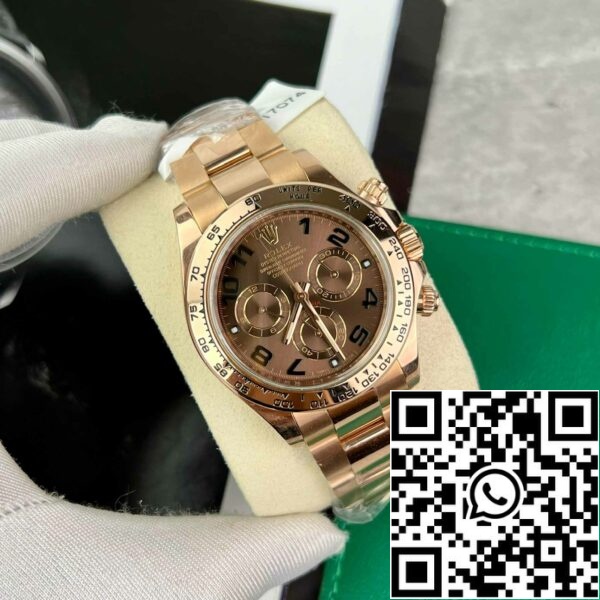 z4844774114810 34060a46d4eba4f3efaba868bb063514 de4e53d3 32ed 4785 a8ba f6259bd7199e Rolex Daytona 116515 Rózsaarany csokoládé arab számlap - BT Factory legjobb 1:1 kiadás