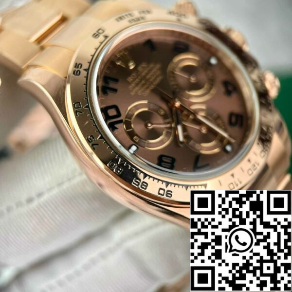 z4844774119919 077f9d3f30d268c79ef74086aad371b5 831d75b8 4920 4f6f 82b7 70141400baaa Rolex Daytona 116515 Oro Rosa Quadrante Arabo Cioccolato - BT Factory migliore edizione 1:1