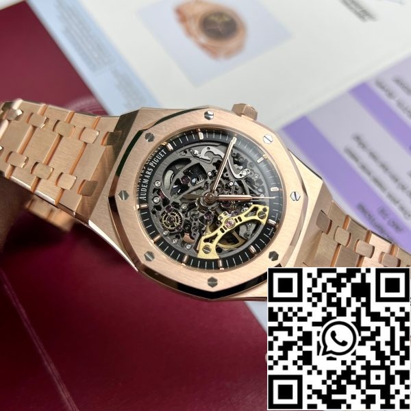 z4844776587604 736ac22c5eb7bc2f994bbc483ecf9e1b Audemars Piguet Royal Oak 15407OR.OO.1220OR.01 Najlepsza edycja 1:1 18k różowe złoto owinięte