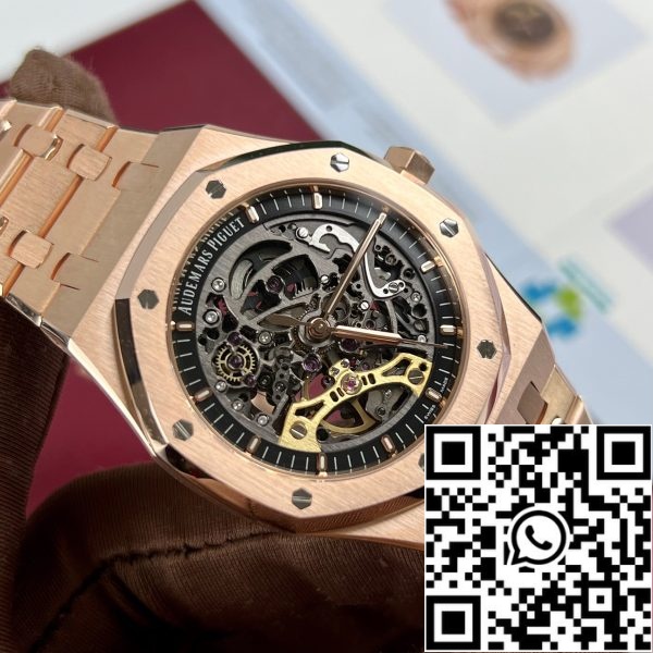 z4844776592190 f04afbe10771174a91015a514c0aff3b Audemars Piguet Royal Oak 15407OR.OO.1220OR.01 Najlepsza edycja 1:1 18k różowe złoto owinięte