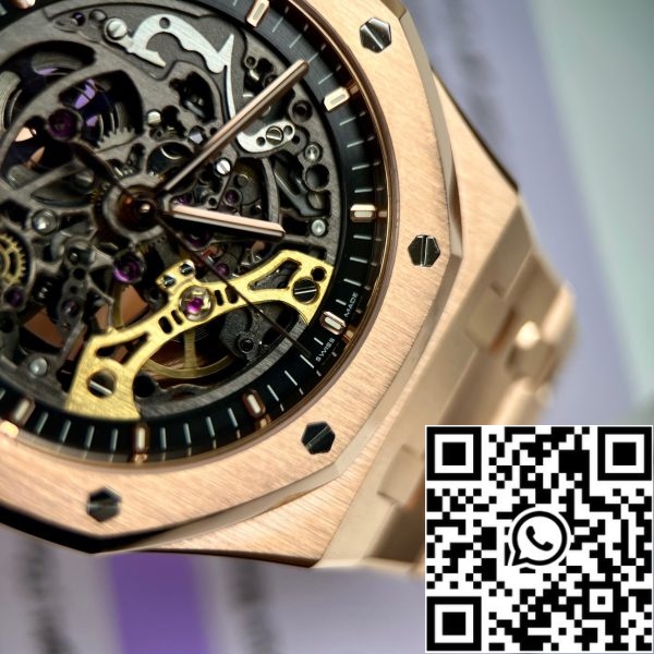 z4844776598070 c6deb3fbe9cedcd74dbe256f047bbbdb Audemars Piguet Royal Oak 15407OR.OO.1220OR.01 Najlepsza edycja 1:1 18k różowe złoto owinięte