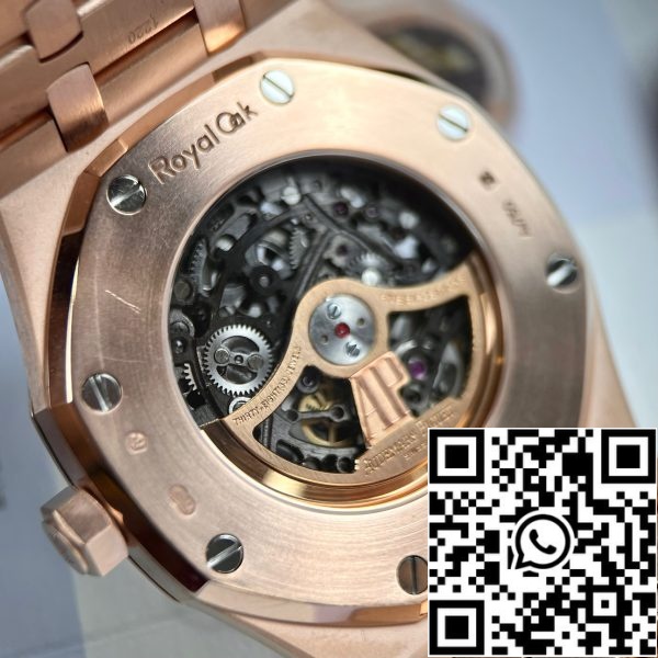 z4844776608074 41b0cc0e79cd2210f550f327b9c97082 Audemars Piguet Royal Oak 15407OR.OO.1220OR.01 Najlepsza edycja 1:1 18k różowe złoto owinięte