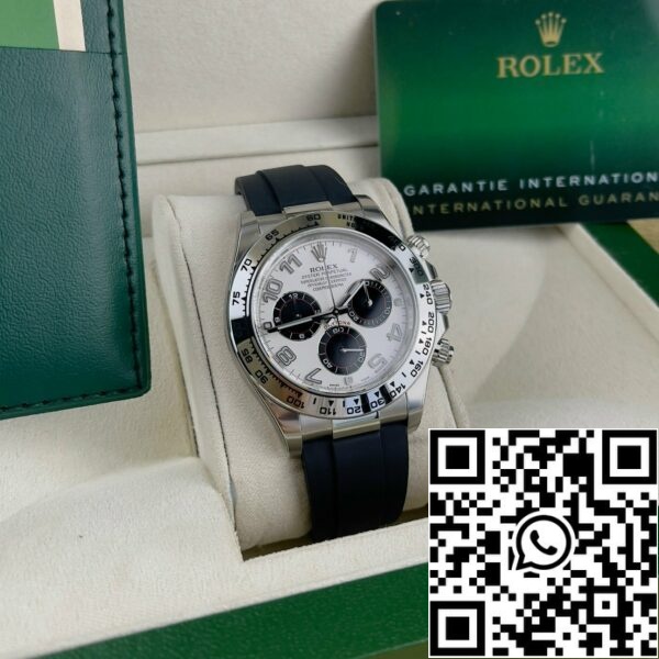 z4844777405012 43499958fbd41c976360623d5cef0f76 Rolex Cosmograph Daytona 116519 1:1 Najlepsza Edycja Czysta Fabrycznie Srebrzysto-Biała Tarcza