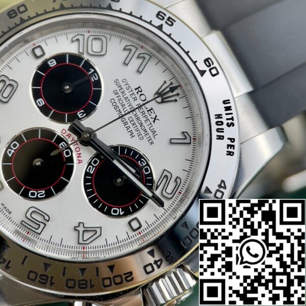 z4844777420138 7d5509ce31ef4e9bf09ac3548db7c1ba Rolex Cosmograph Daytona 116519 1:1 Najlepsza Edycja Czysta Fabrycznie Srebrzysto-Biała Tarcza