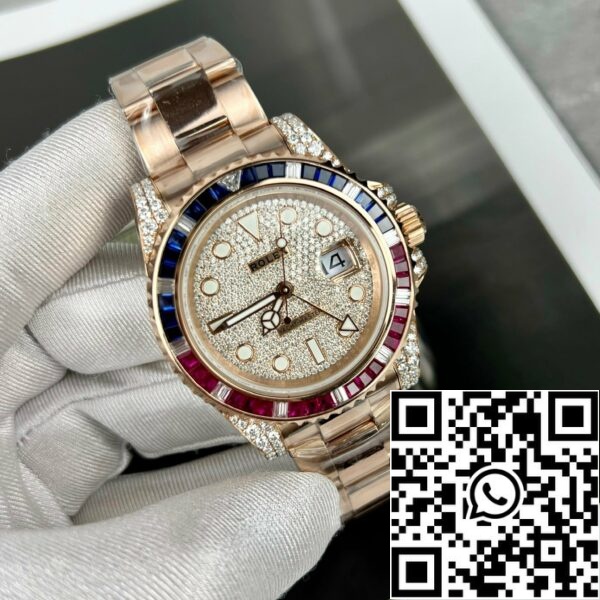 z4844777728661 ca9de62632828cbd7614420c450cb3ac 2dc6e8a4 756d 4594 97b6 01f92049700d Rolex GMT-Master II 126755 SARU-DIAO Beste 1:1 Editie Robijnrode steen en Moissaniet 18k goud