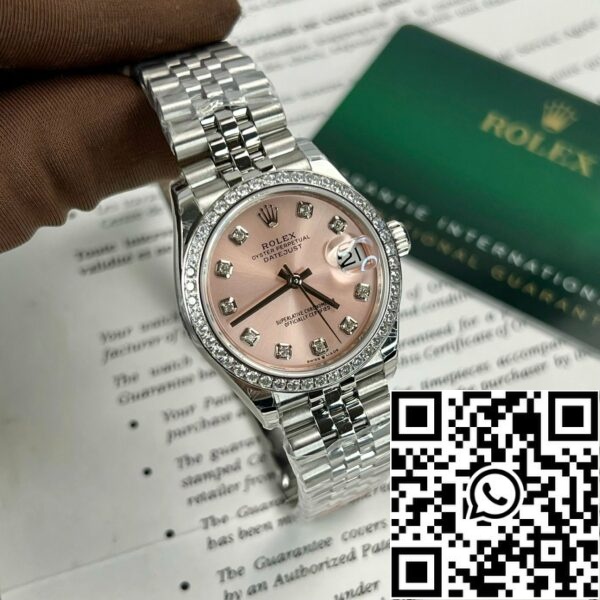 z4847893783003 2fb26ff3a591cf3689fd22b4104401b5 Rolex Lady-Datejust M279384RBR-0003 Oystersteel 1:1 Best Edition EW Fabriek