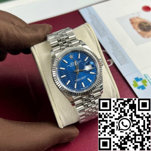 z4852860345214 0daeaa0fc71bff21b82a6bd1bdca1ac9 scalato Rolex Datejust 126234 3d dial1:1 Best Edition EW Factory Quadrante Blu