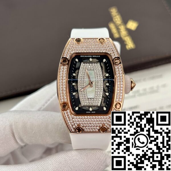 z4858435748520 ce862f54b670462f9db32406f2fda4d0 Richard Mille RM 07-01 1:1 Best Edition RM Factory cassa personalizzata full diamonds