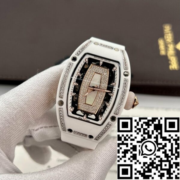 z4858448044954 bbf8367e57b89a1b5a962506eae8cd6d με κλίμακα Richard Mille RM 07-01 1:1 Best Edition RM Factory Λευκή κεραμική θήκη