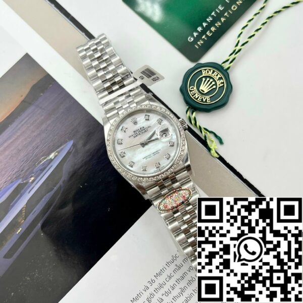 z4858487805431 c2a3ba74c8f657195583c77b08c74b14 Rolex Datejust M278274-0006 Äiti Pearl Dial mukautetun Timantit Kehys