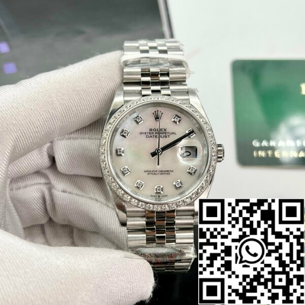 z4858487815286 e02b57c70e106022fc50f69e6c09c2e2 Rolex Datejust M278274-0006 Nacre Cadran personnalisé Diamants Lunette