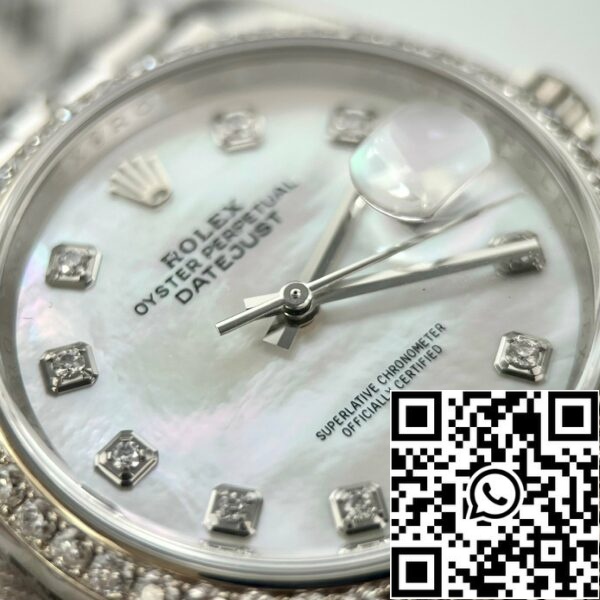 z485848787839299 39a499edfda853dc99e117d6b8c75086 Rolex Datejust M278274-0006 Äiti Pearl Dial mukautetun Timantit Kehys