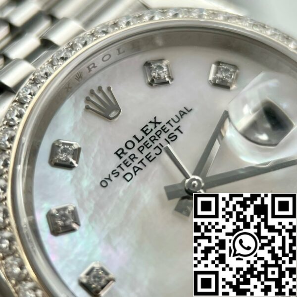 z485848787841088 43961a753a2bf54f19c075ed31e2e2e0a9 Rolex Datejust M278274-0006 Äiti Pearl Dial mukautetun timantteja Kehys