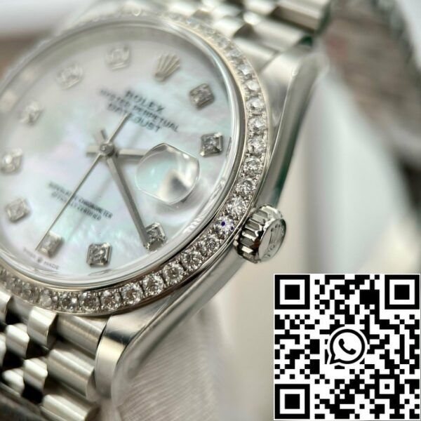 z4858487853180 0920f7b6bb3570ede8fbee07d39c7d82 Rolex Datejust M278274-0006 Перлен набор с диаманти Безел