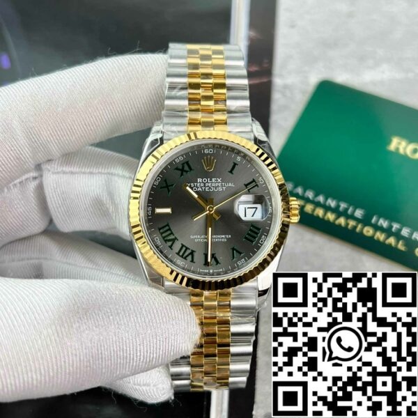 z4861992490586 450f284862e3c541e598f33d3eaa07ab Реплика Rolex Datejust 36 126233 Уимблдон Циферблат Лучший 1:1 Edition VS Завод