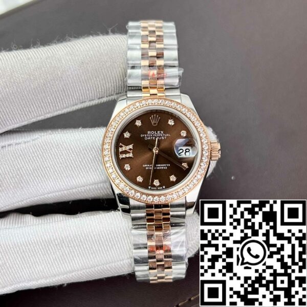 z4891870376014 2680d25eafc7f32cea4a495cb7243b7c Replica Rolex Lady-Datejust 28 279171-0003 Chocolate dial EW Factory Best Edition