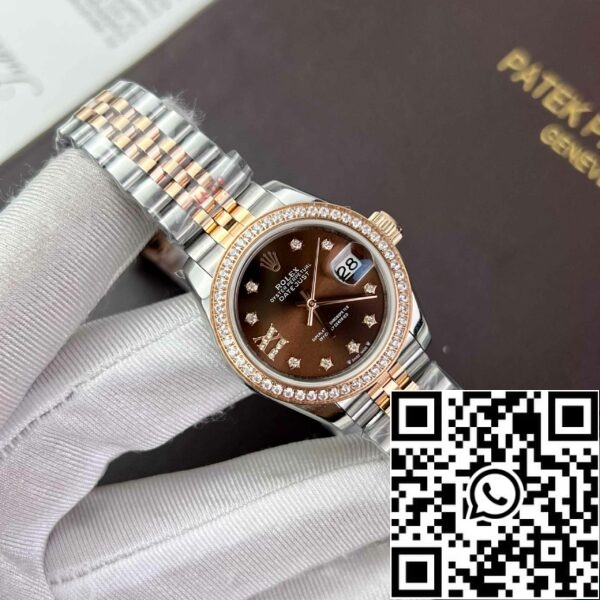 z4891870380257 dfdcb0e236758832e0fe4b32087d15f5 Replika Rolex Lady-Datejust 28 279171-0003 Chocolate dial EW Factory Best Edition